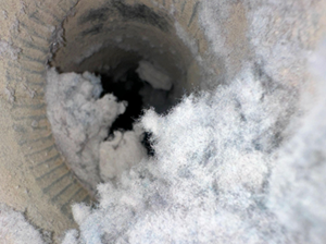 Clogged Dryer Vent Causing Airflow Restriction and Overheating