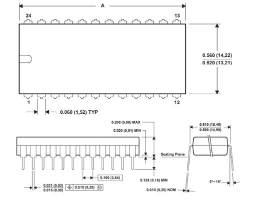 ADC0808 Package Specifications
