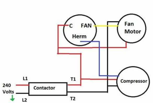 AC Capacitor Wiring Diagram and Connection Procedure