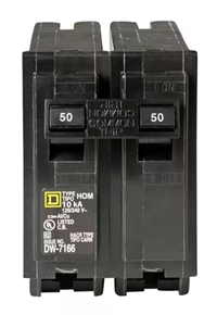 50-Amp Double-Pole Circuit Breaker