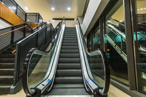 Escalators Use Powerful Motors to Move the Steps