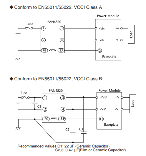PAN4820 Application Circuit Diagram