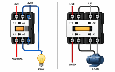 1 Pole vs 2 Pole Contactor Wiring