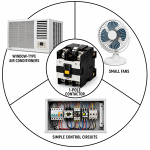 1-Pole Contactor Used in Low-Power Applications