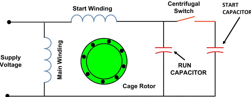  Start and Run Capacitor Wiring